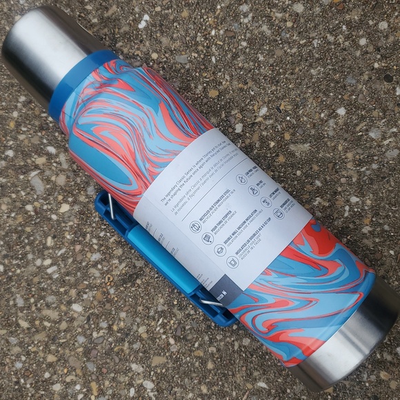 Stanley Legendary Classic Bottle Pool Swirl Blue Orange 1.5qt Stainless Steel - Picture 2 of 7